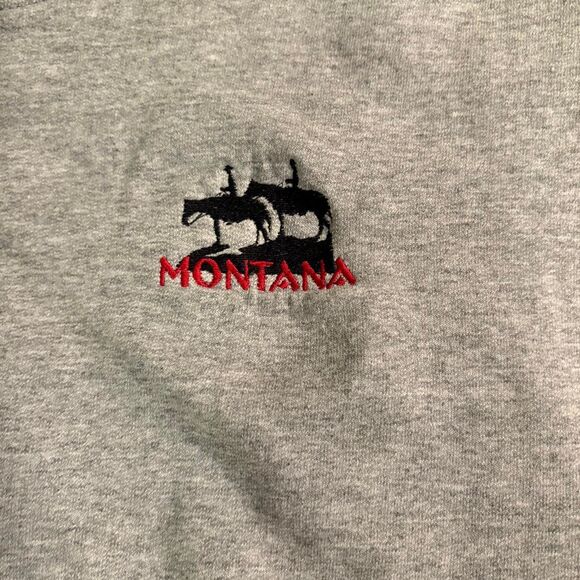 Vintage Men's Crewneck Grey Sweatshirt Size S/M - Picture 2 of 6